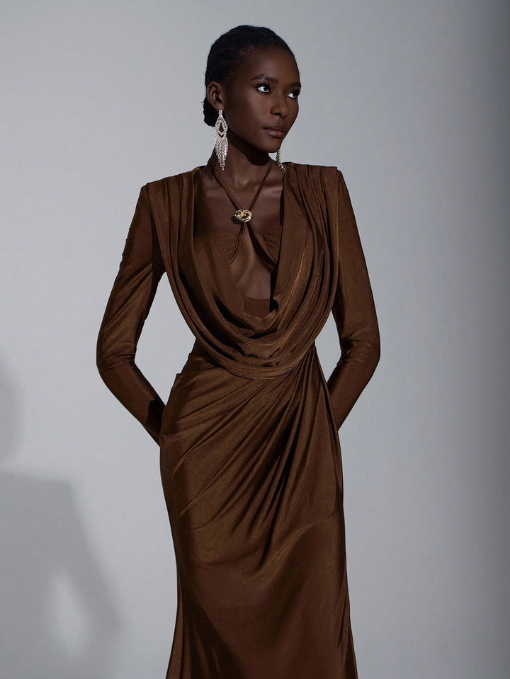 Rochie SHEIN, maro