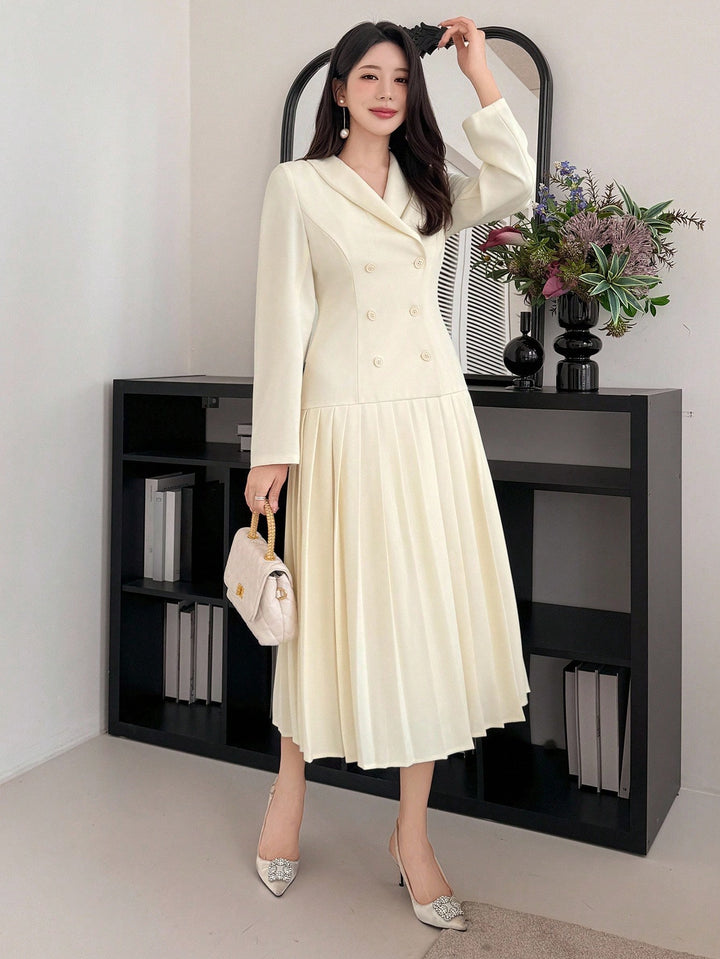 Rochie maxi SHEIN, bej