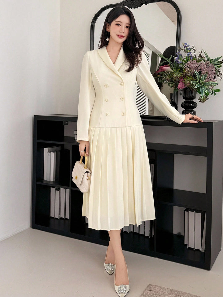 Rochie maxi SHEIN, bej