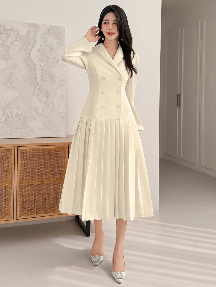 Rochie maxi SHEIN, bej