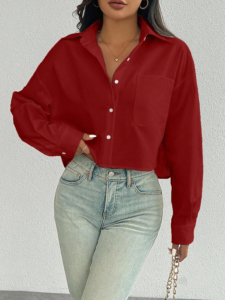 Bluza SHEIN, vișiniu