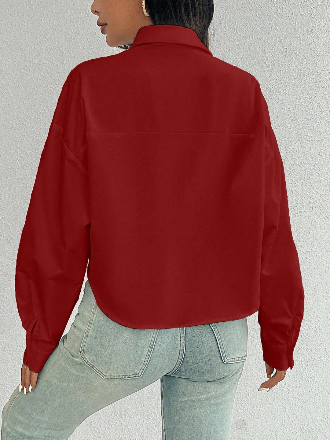 Bluza SHEIN, vișiniu