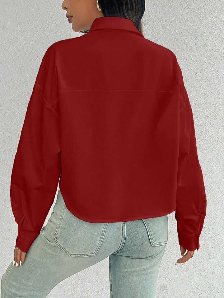 Bluza SHEIN, vișiniu