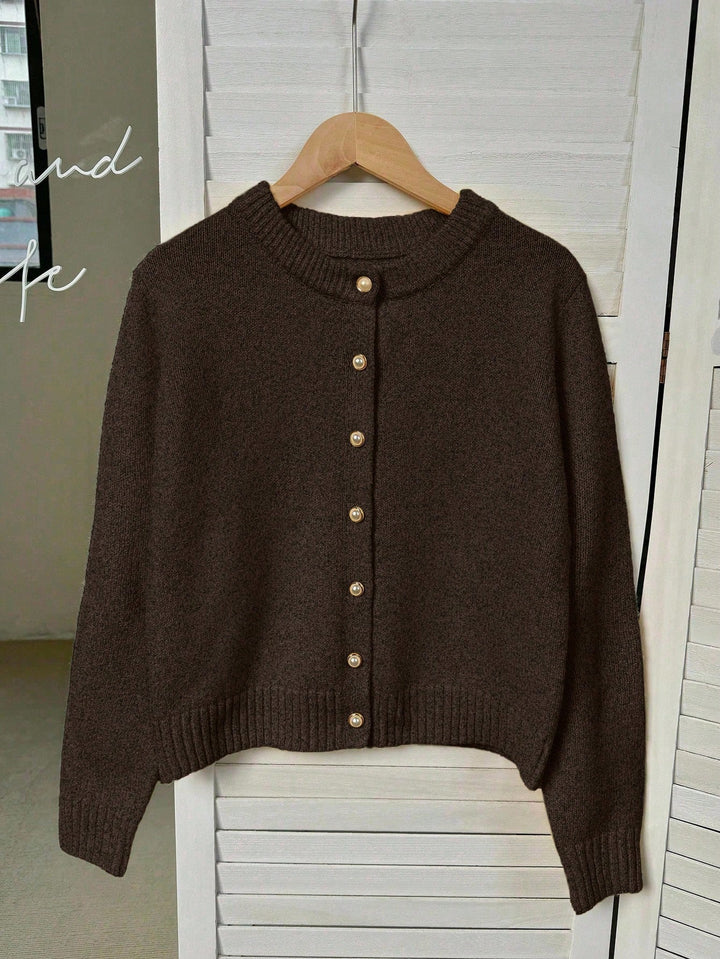 Cardigan SHEIN, maro