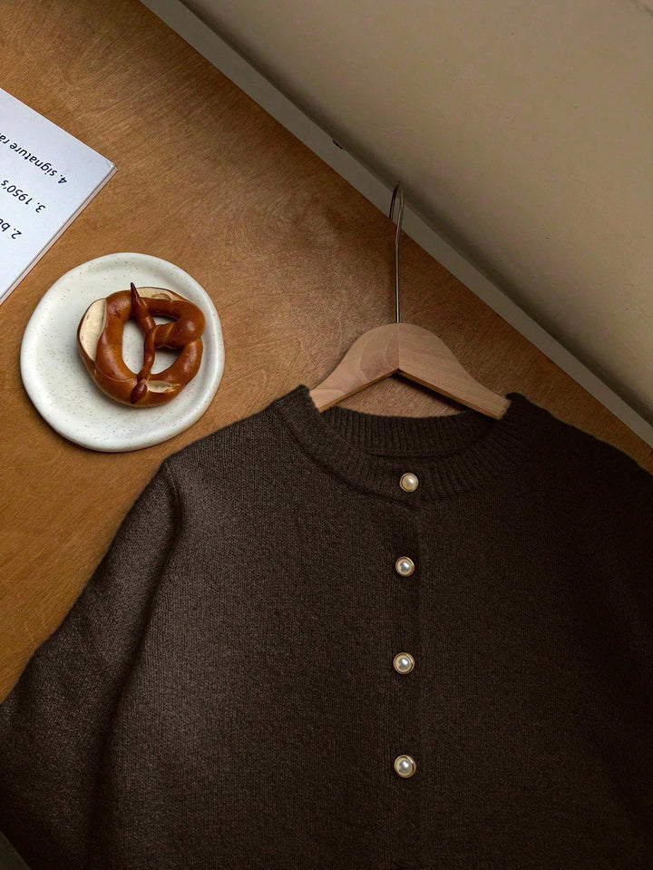 Cardigan SHEIN, maro