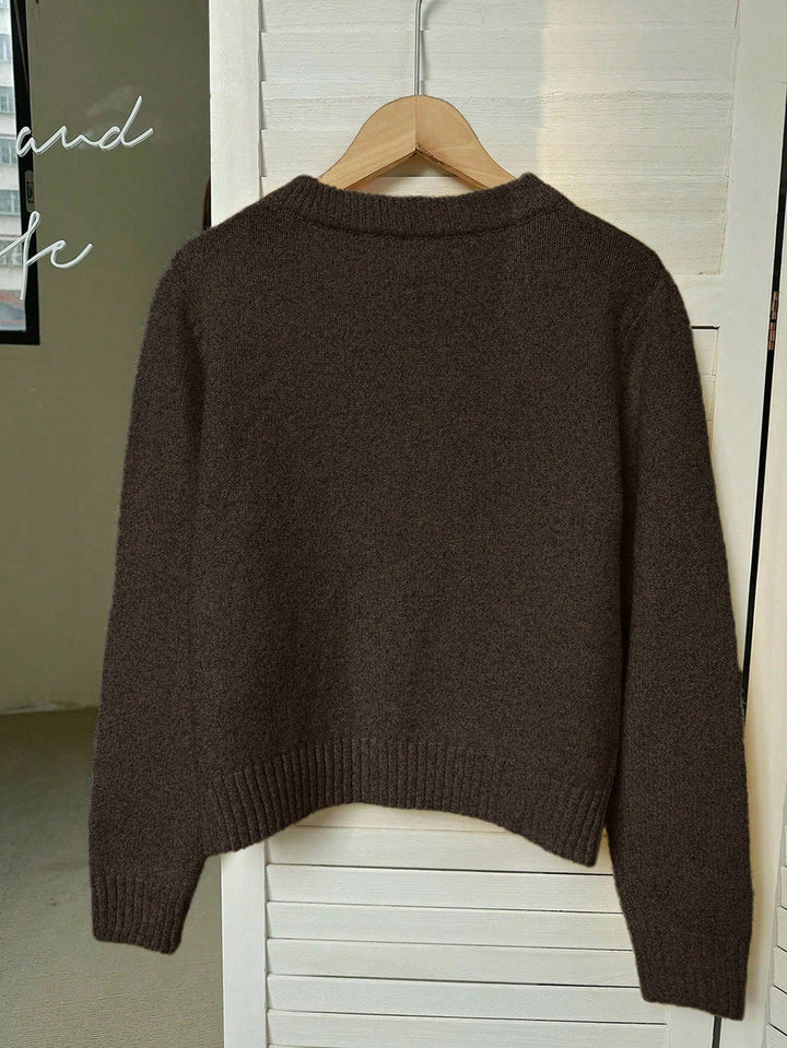 Cardigan SHEIN, maro