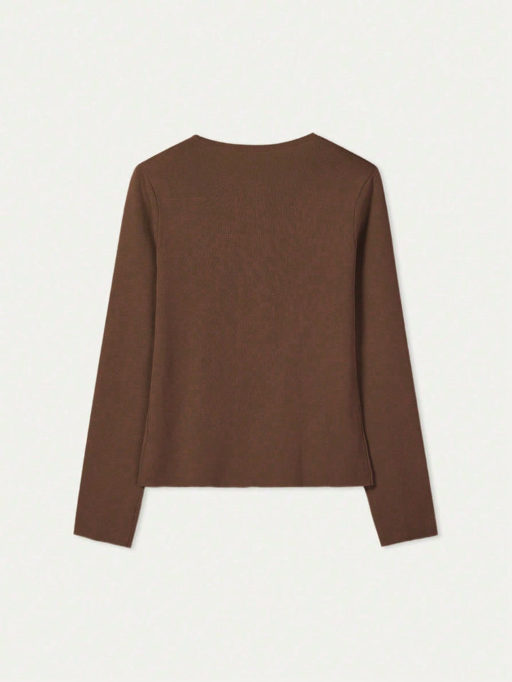 Cardigan SHEIN, maro
