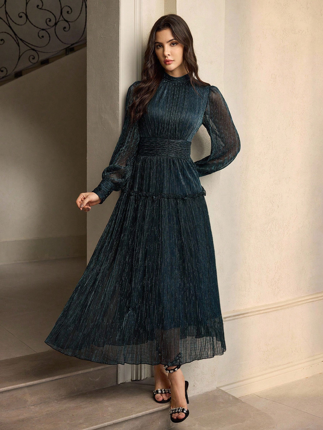 Rochie maxi SHEIN, albastru