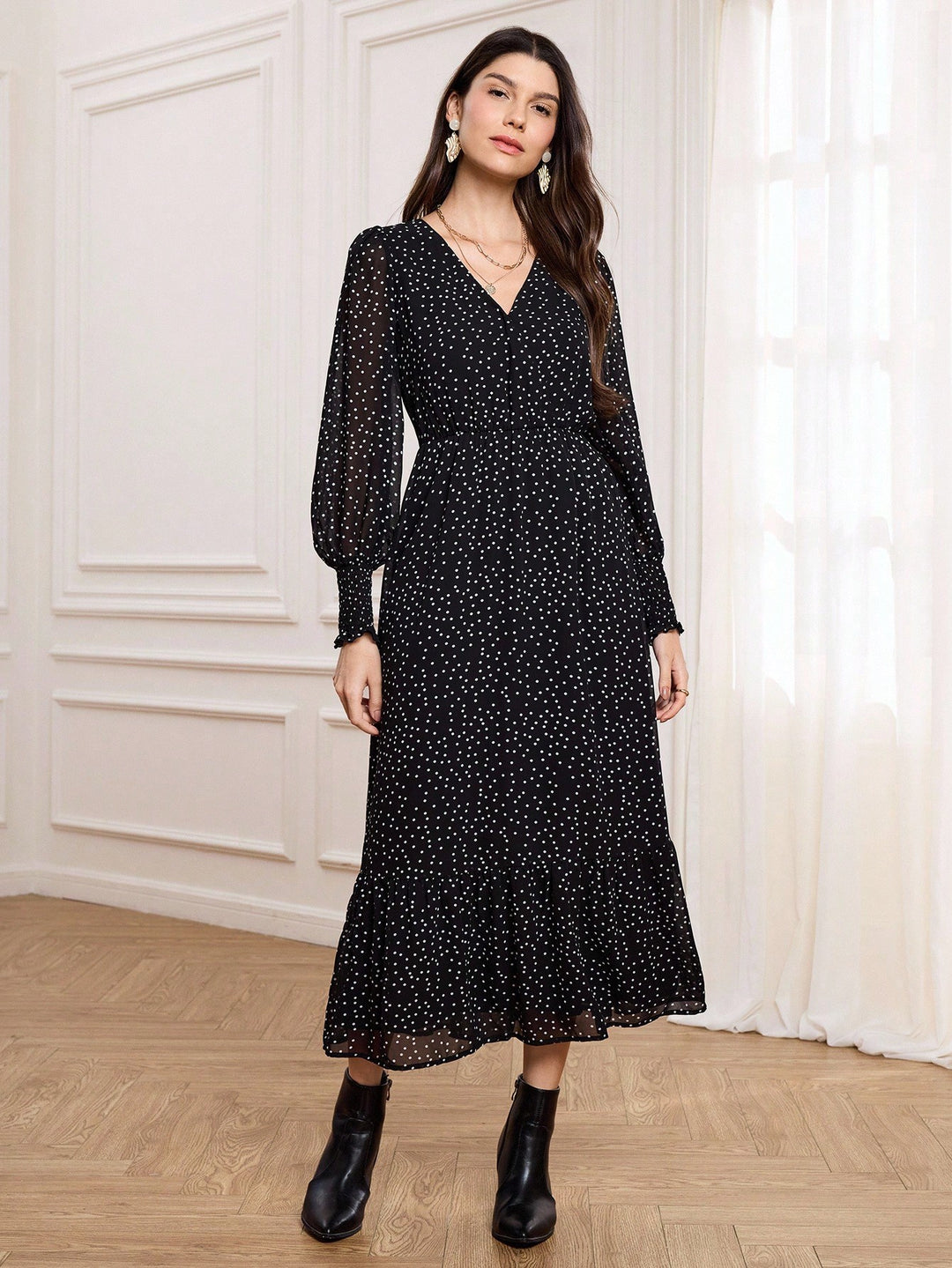 Rochie maxi SHEIN, negru