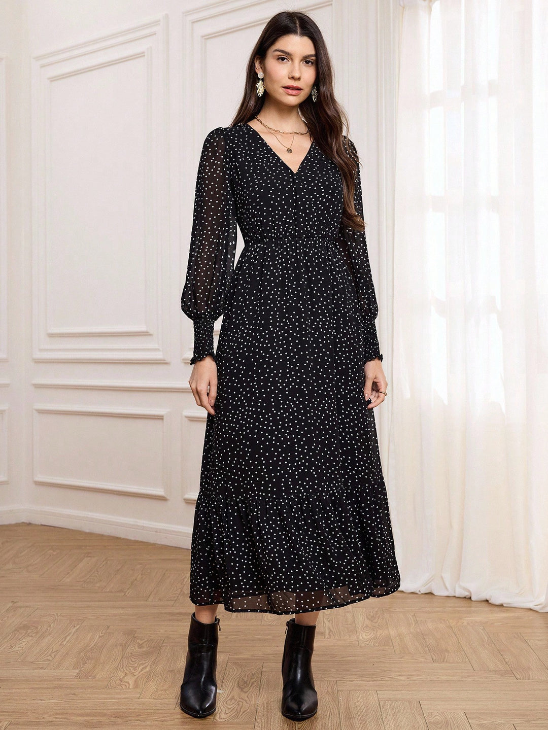 Rochie maxi SHEIN, negru