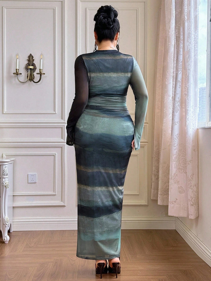 Rochie maxi SHEIN, mix culori