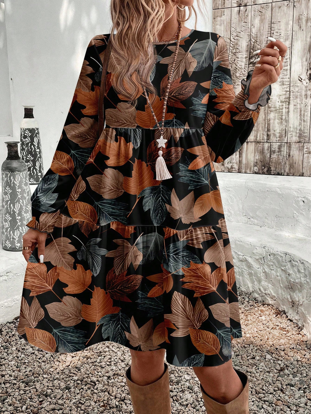 Rochie midi SHEIN, mix culori