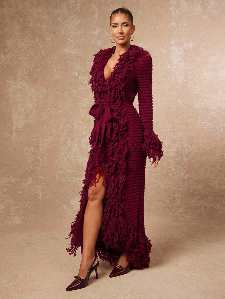 Rochie maxi SHEIN, vișiniu