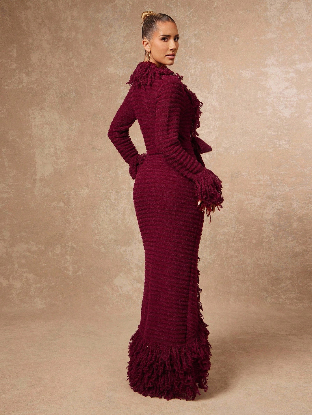 Rochie maxi SHEIN, vișiniu
