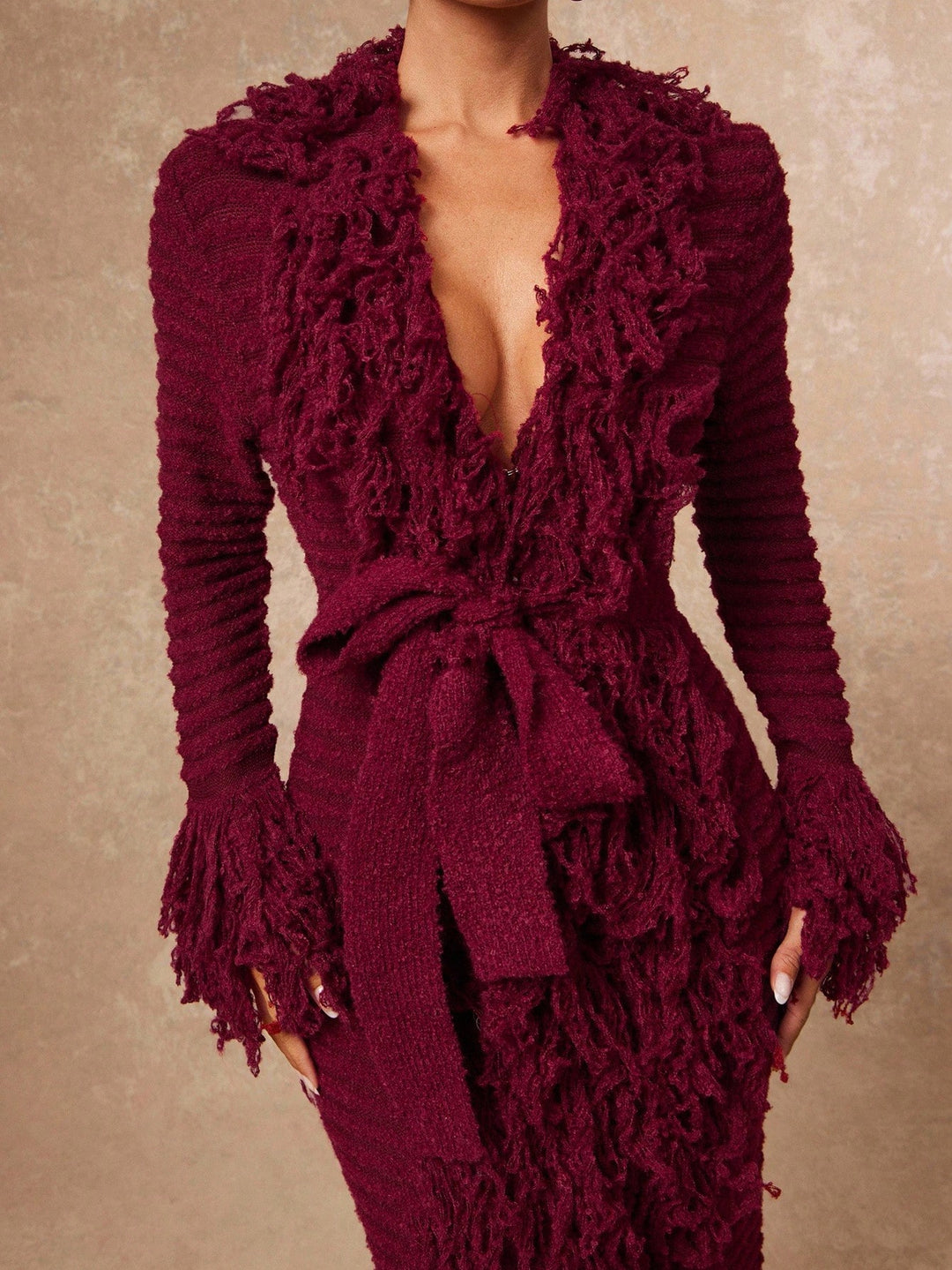 Rochie maxi SHEIN, vișiniu