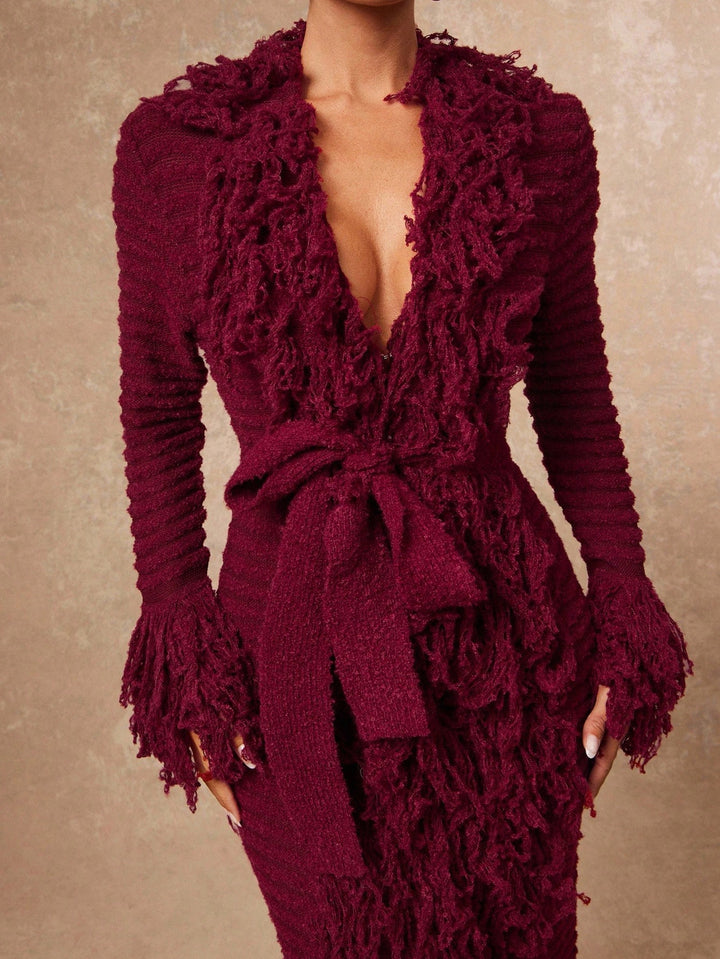 Rochie maxi SHEIN, vișiniu