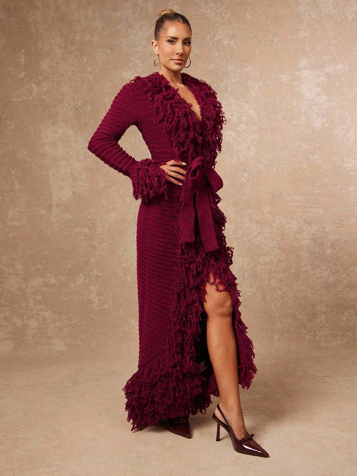 Rochie maxi SHEIN, vișiniu