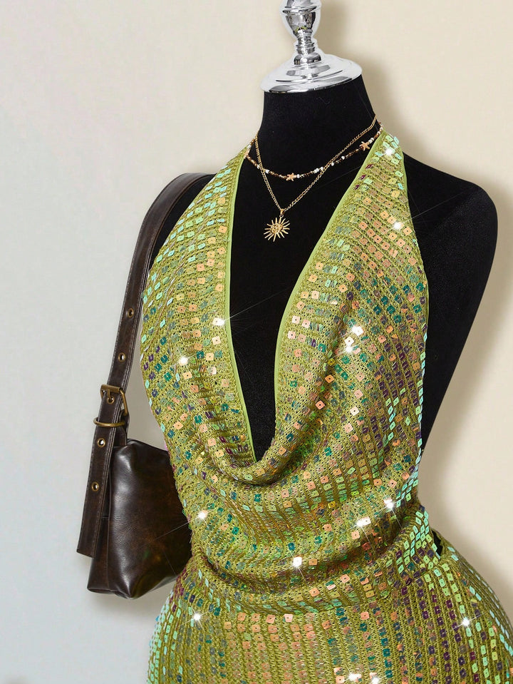Rochie mini SHEIN, verde
