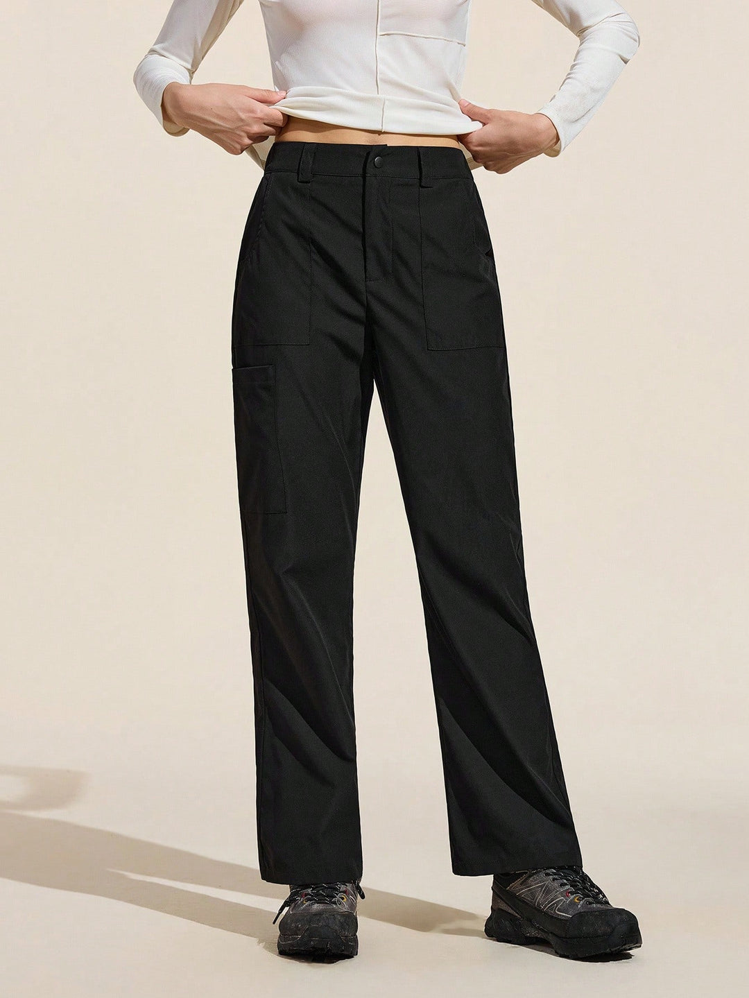Pantaloni SHEIN, negru