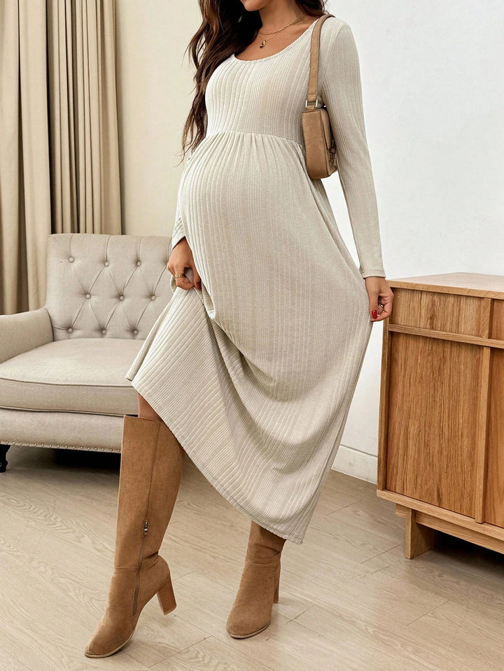 Rochie midi SHEIN, bej