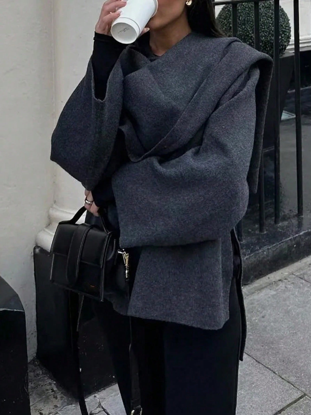 Cardigan SHEIN, gri