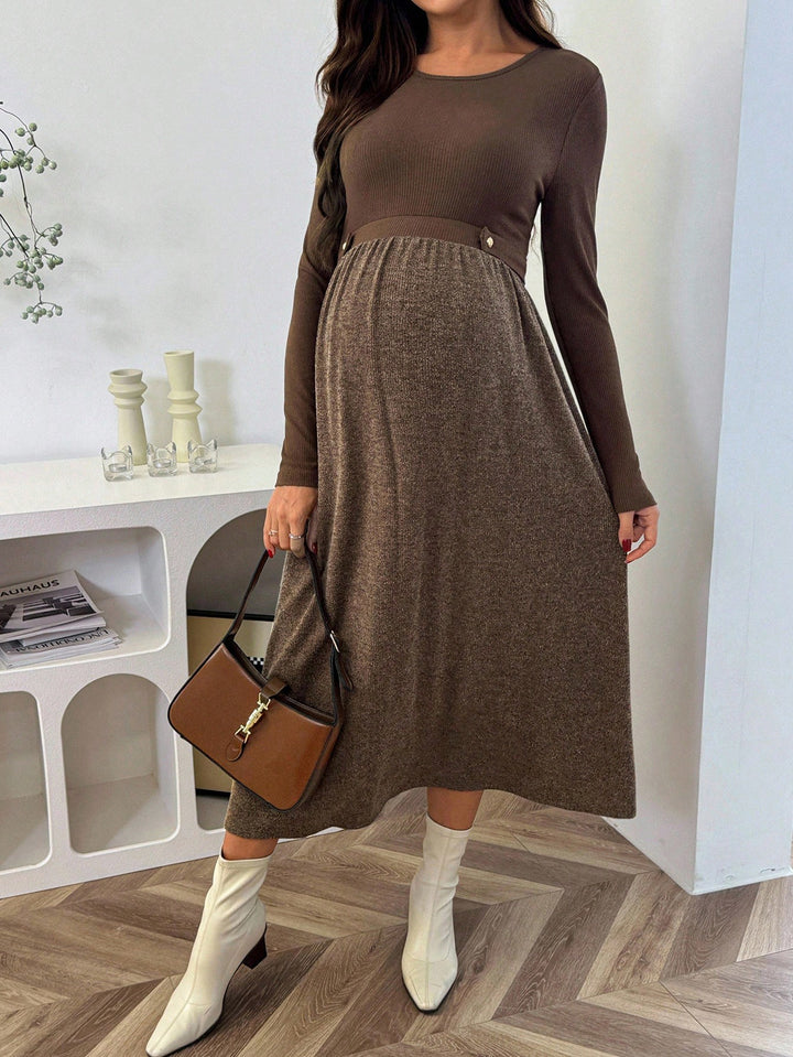 Rochie maxi SHEIN, maro