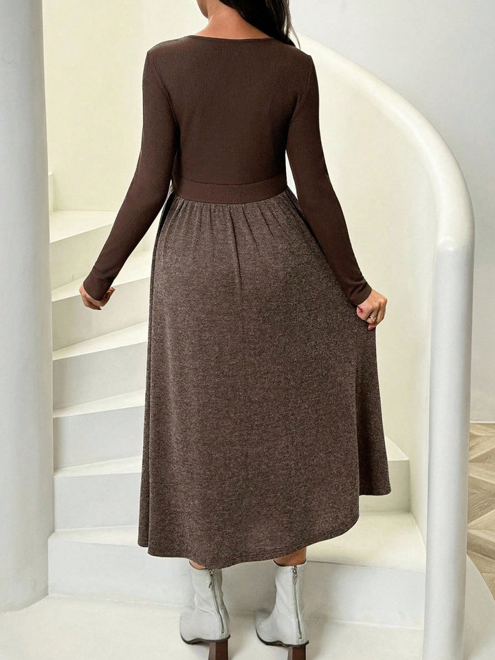 Rochie maxi SHEIN, maro