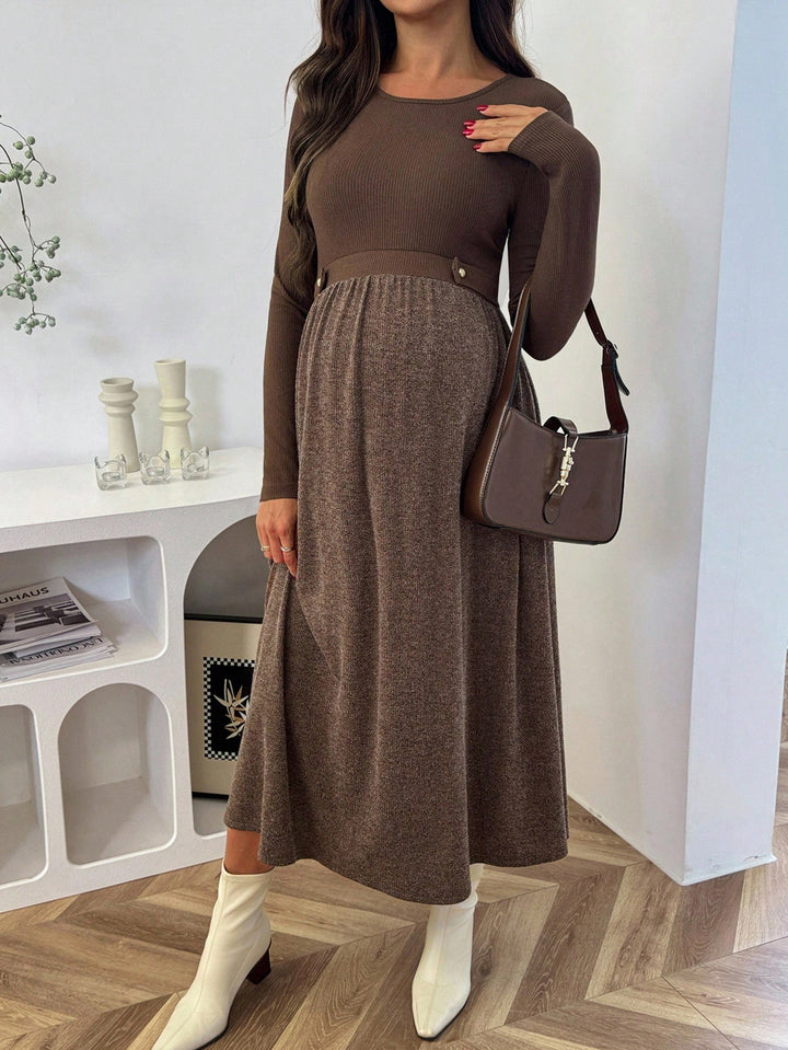 Rochie maxi SHEIN, maro