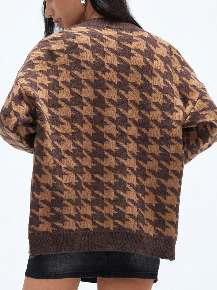 Cardigan SHEIN, maro
