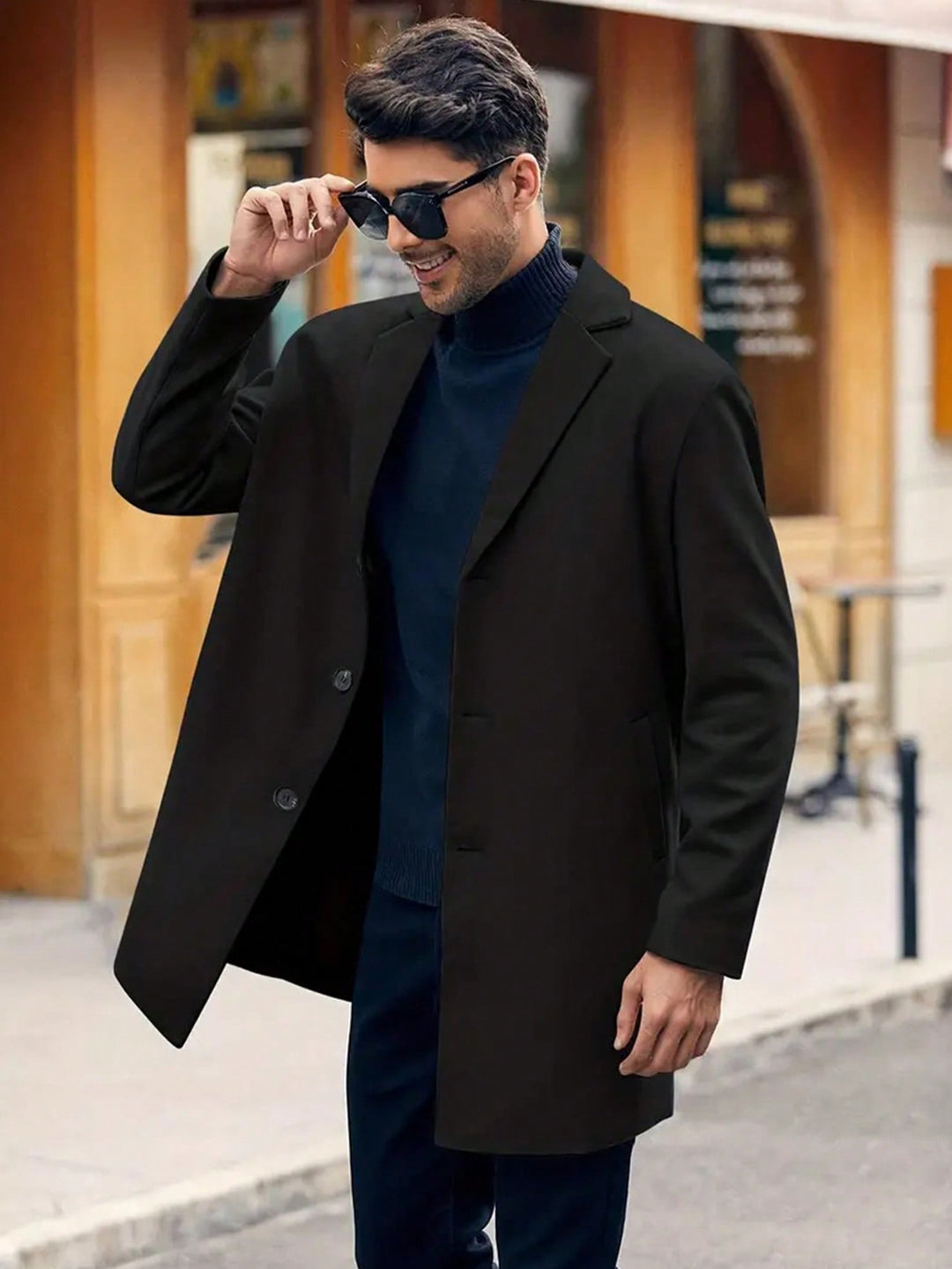 Trench SHEIN, negru
