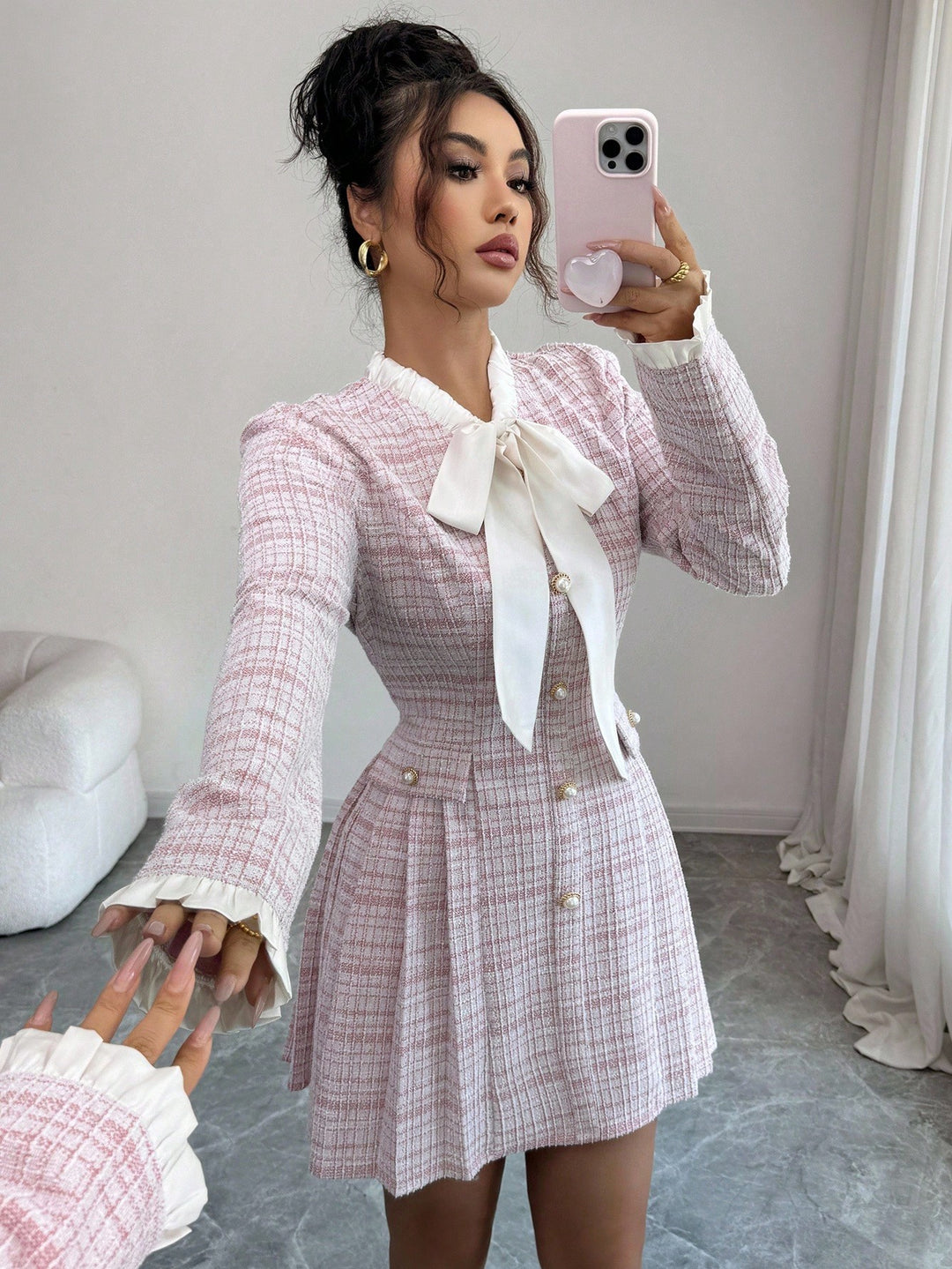 Rochie scurtă SHEIN, roz