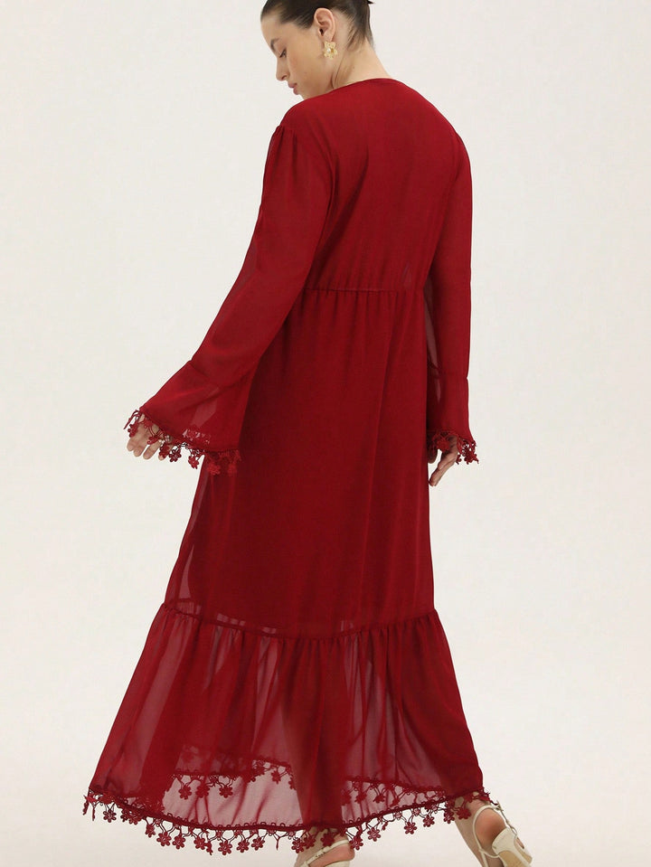 Rochie maxi SHEIN, vișiniu