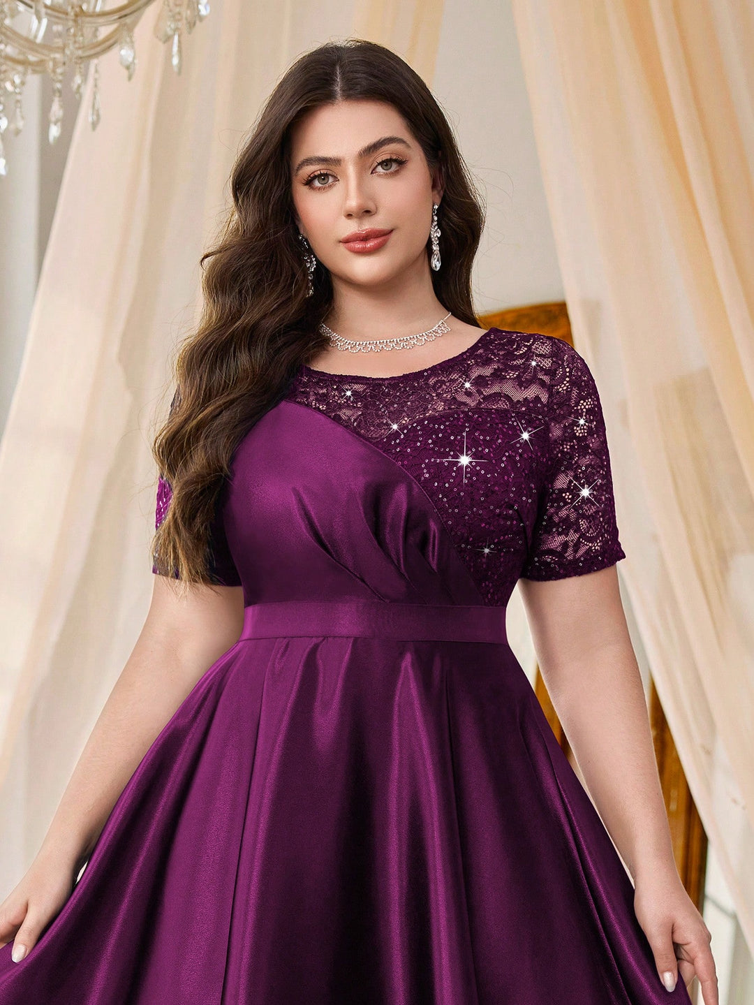 Rochie SHEIN, vișiniu