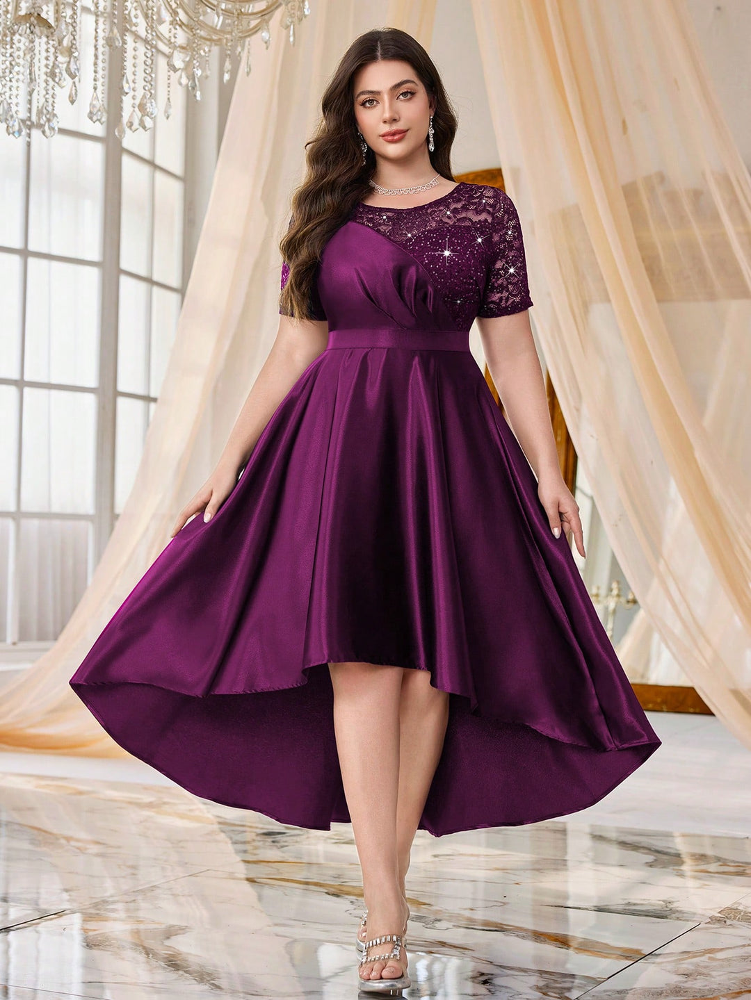 Rochie SHEIN, vișiniu