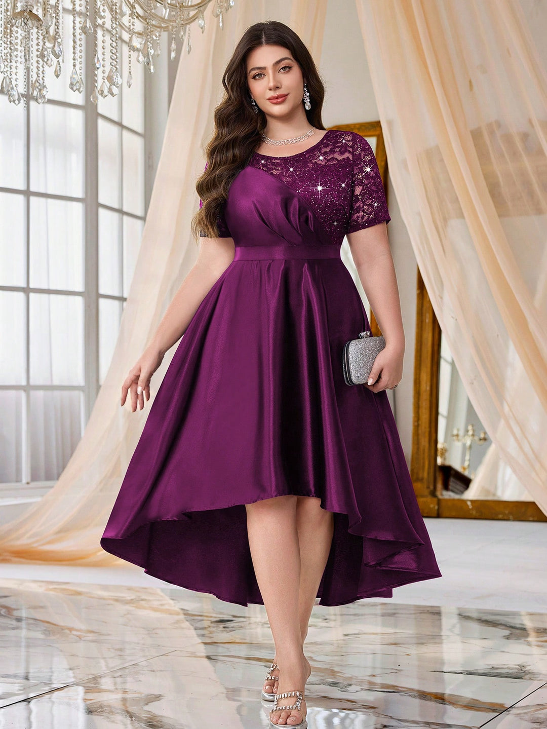 Rochie SHEIN, vișiniu
