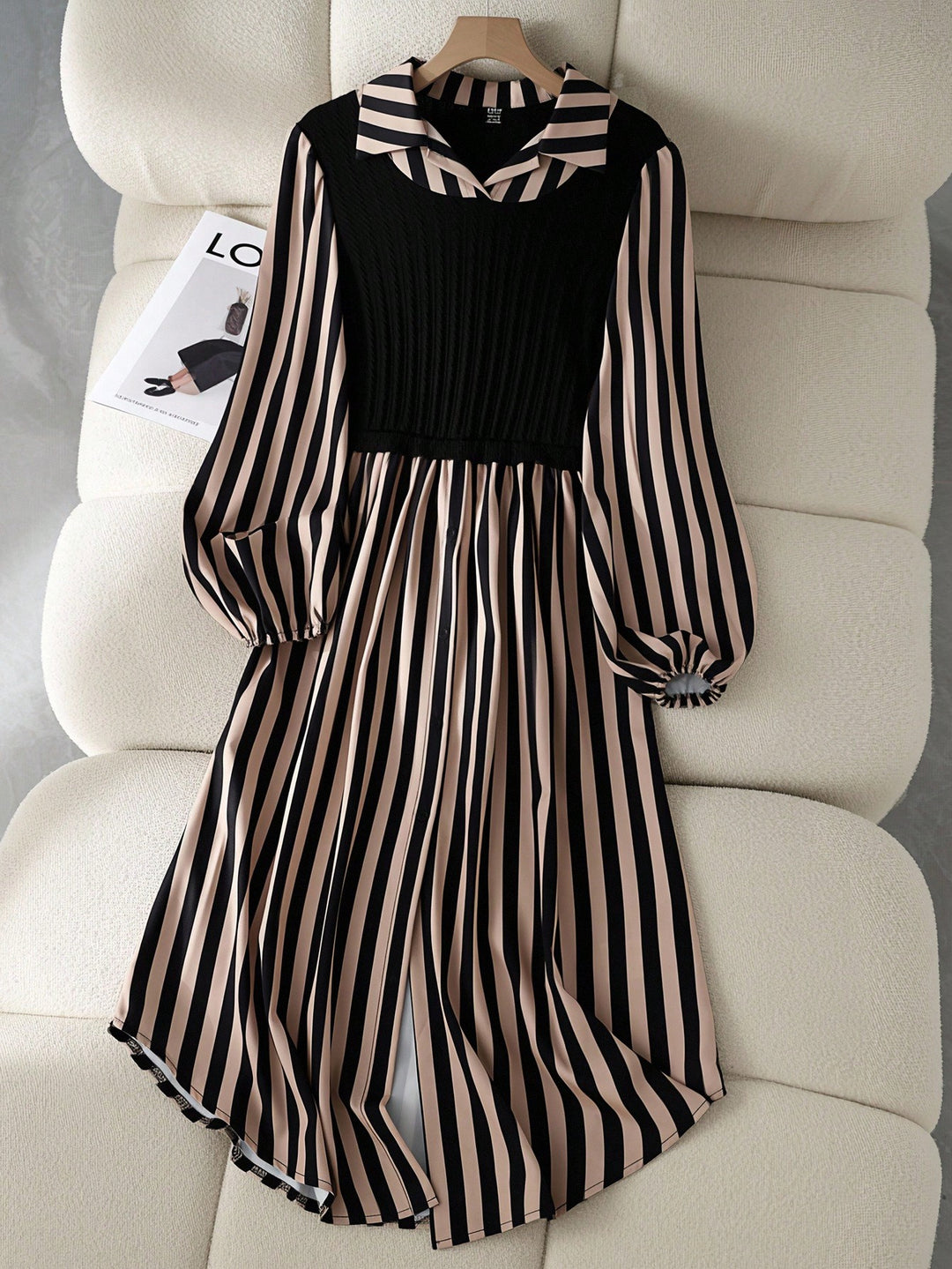 Rochie midi SHEIN, kaki