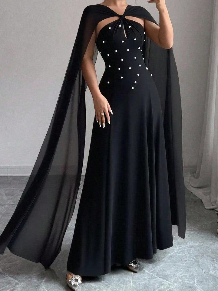 Shein maxi ruha, fekete