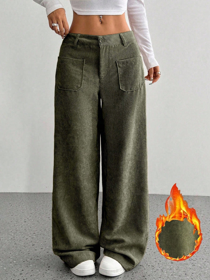 Pantaloni SHEIN, kaki
