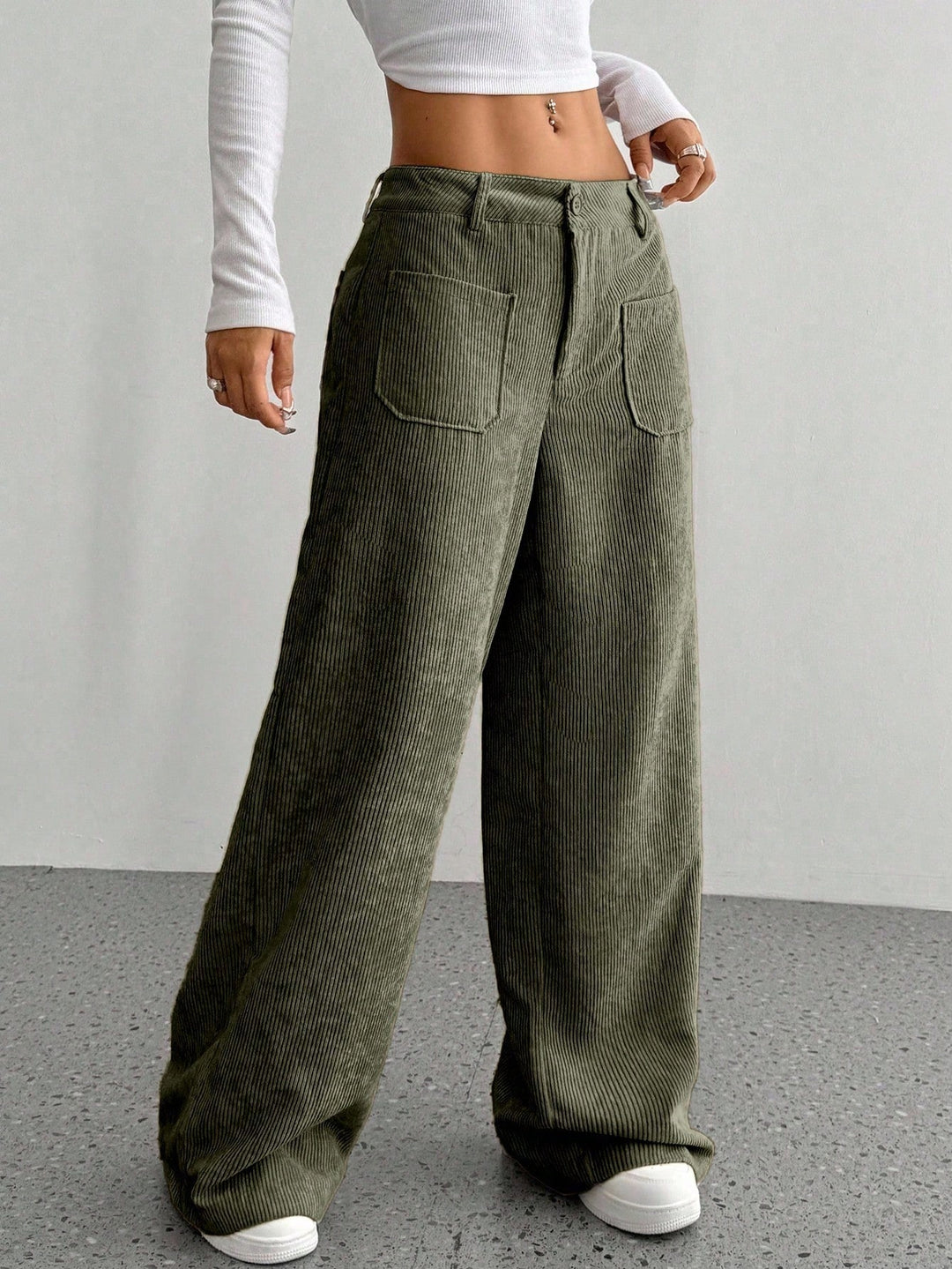 Pantaloni SHEIN, kaki