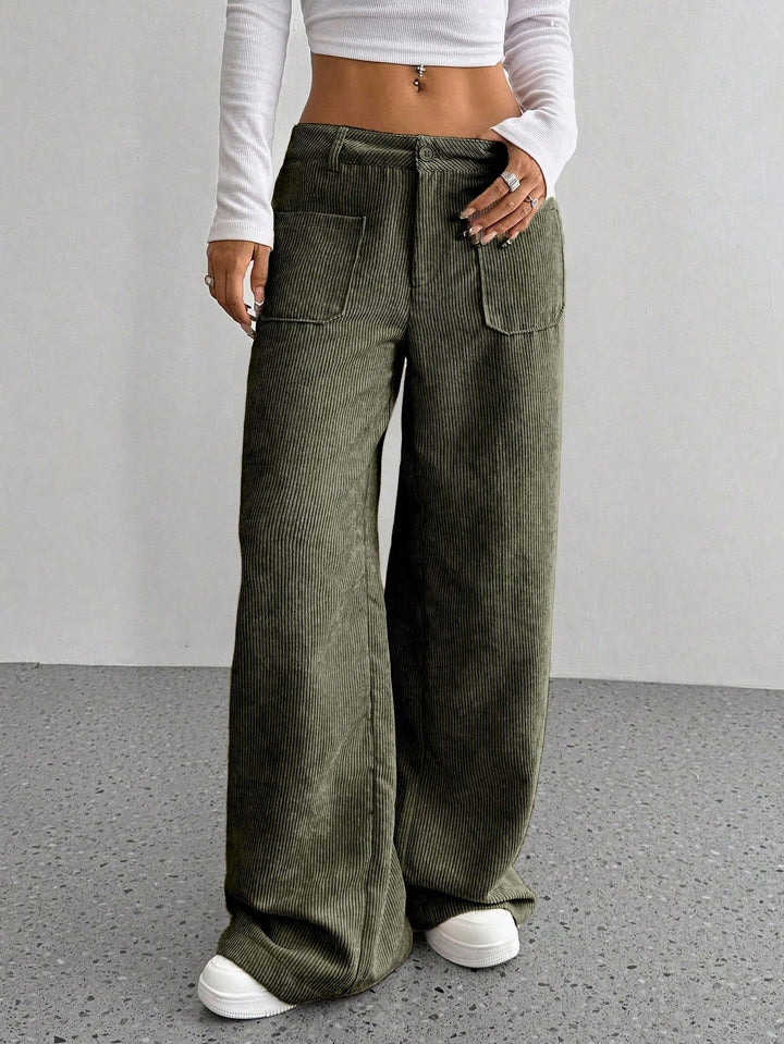 Pantaloni SHEIN, kaki