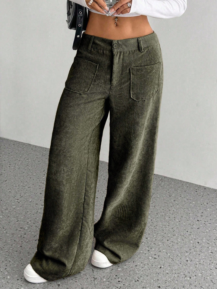 Pantaloni SHEIN, kaki