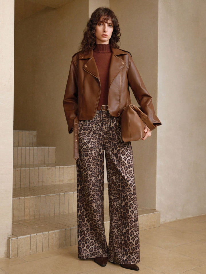 Pantaloni SHEIN, maro