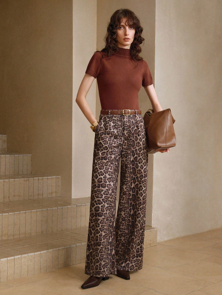 Pantaloni SHEIN, maro