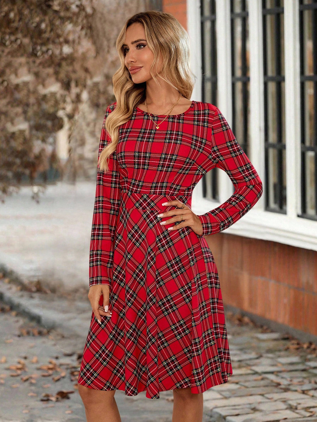 Rochie midi SHEIN, mix culori