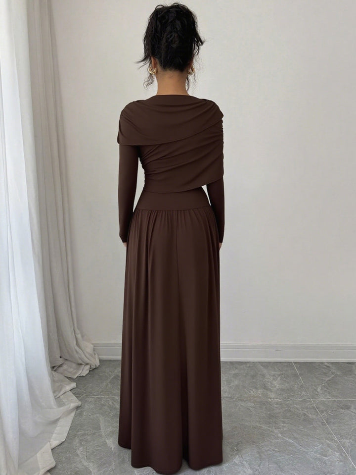 Rochie maxi SHEIN, maro
