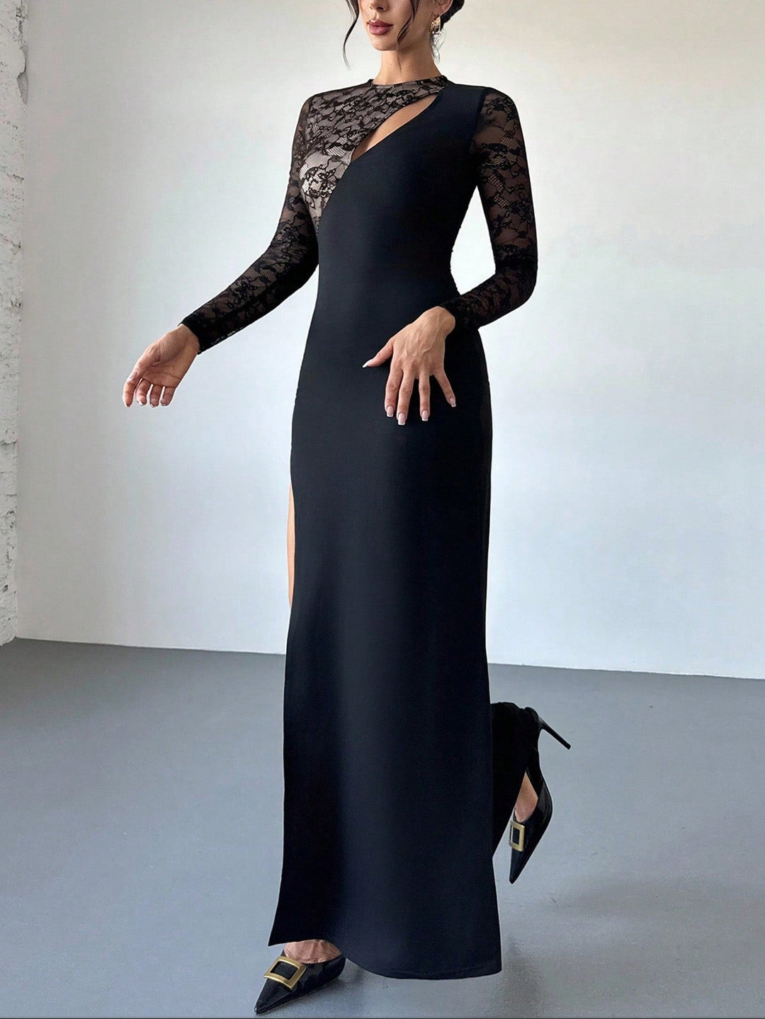 Rochie maxi SHEIN, negru