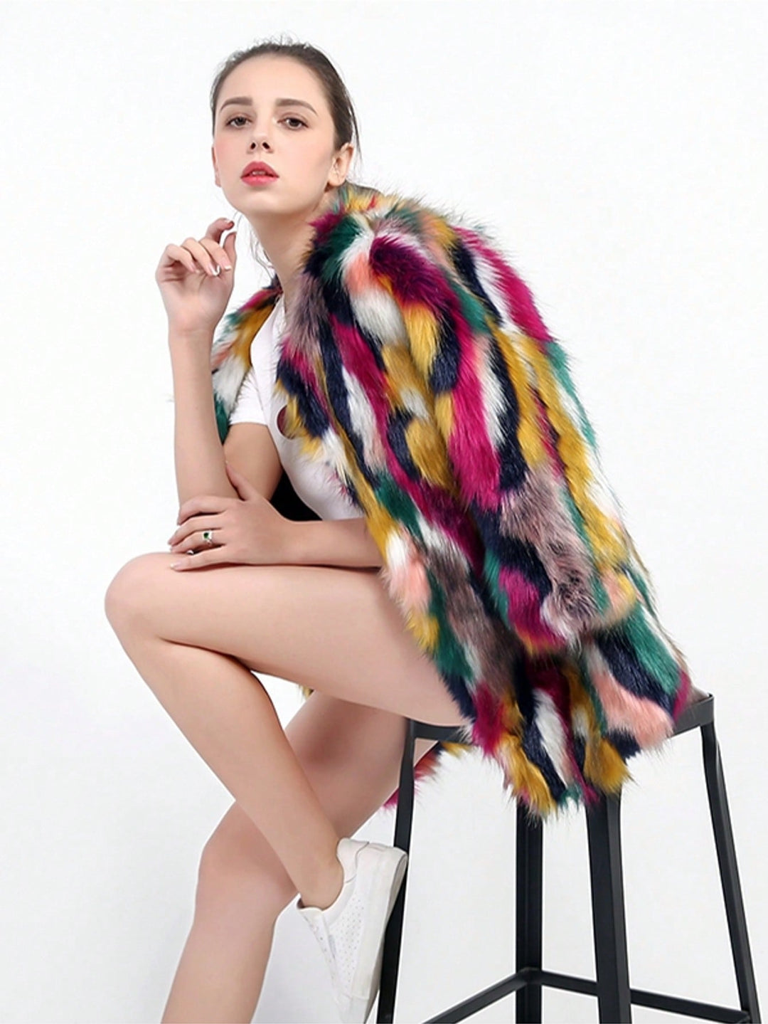 Palton SHEIN, mix culori