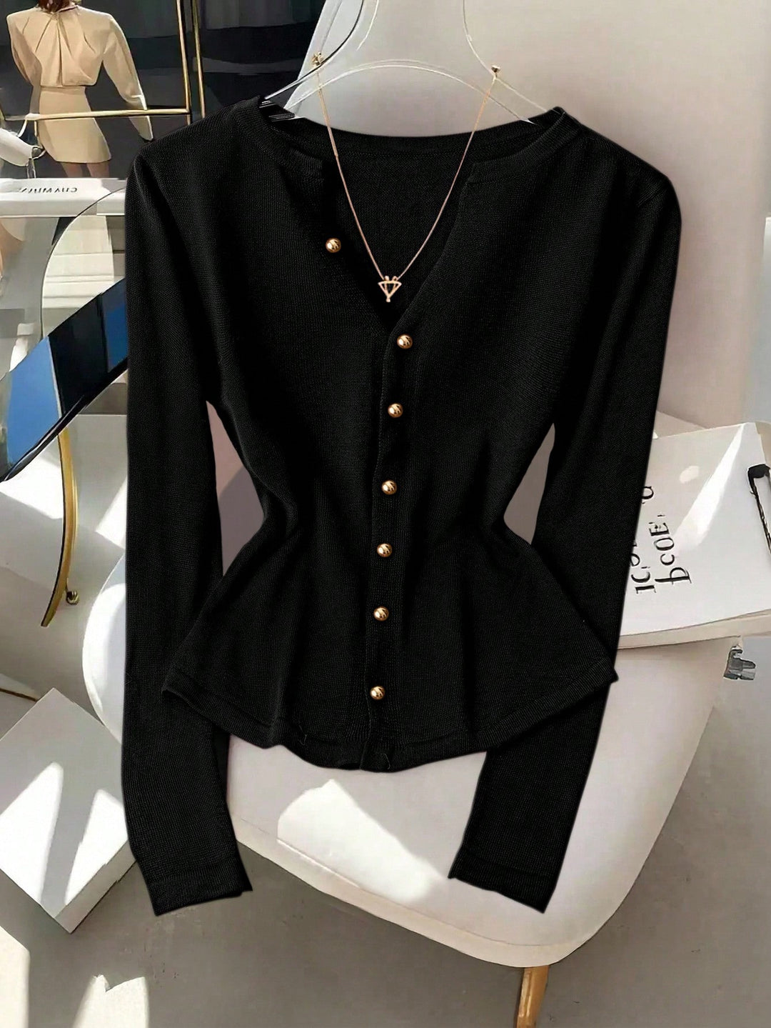 Cardigan SHEIN, negru