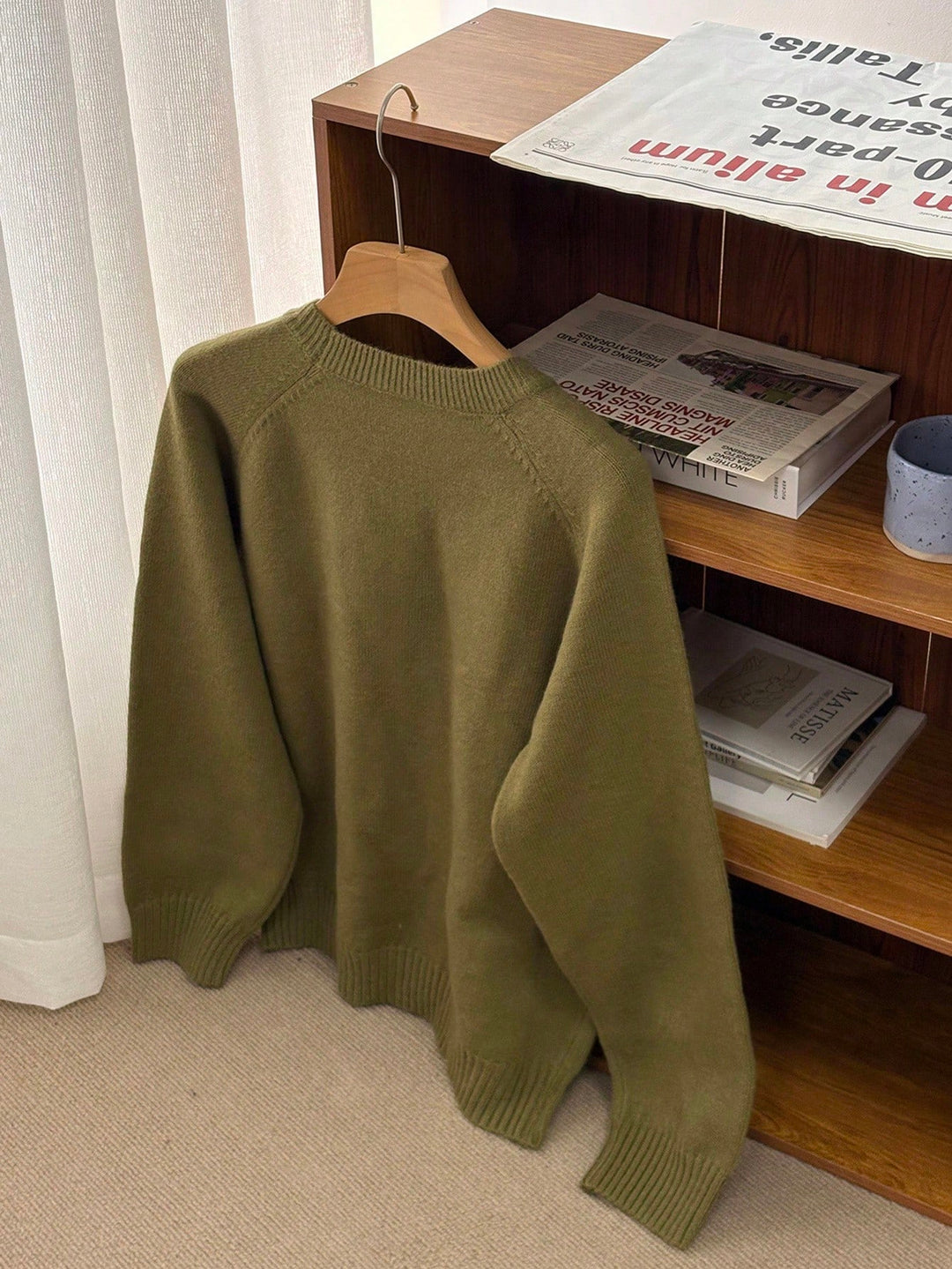 Pulóver SHEIN, khaki