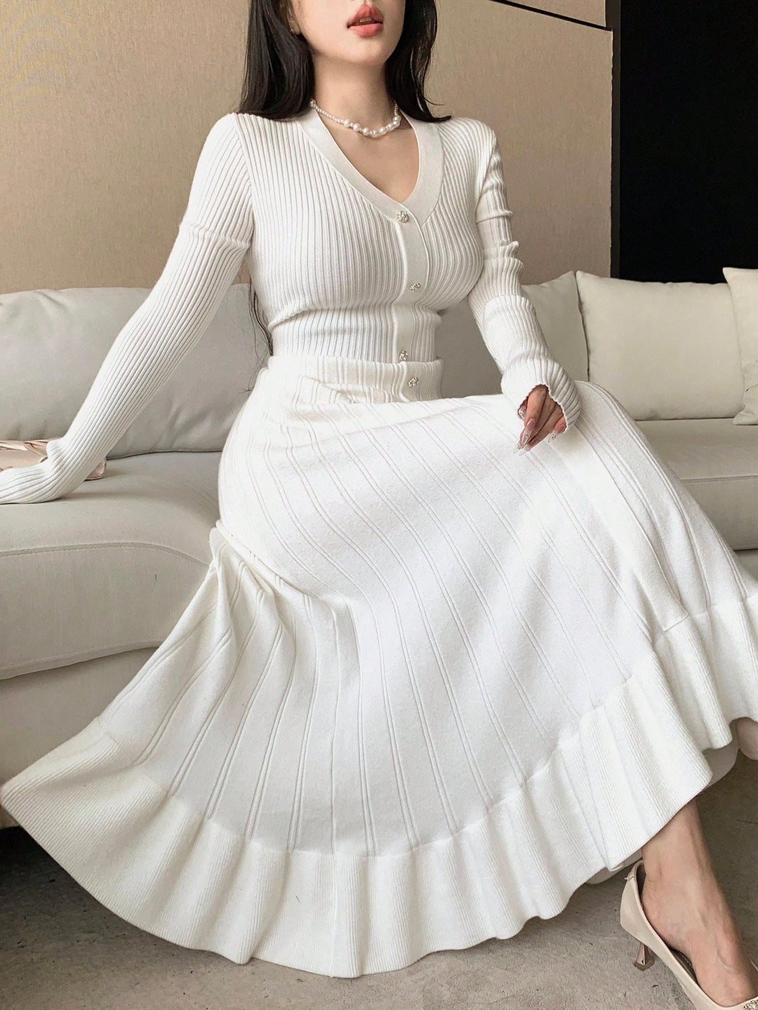 Rochie SHEIN, alb